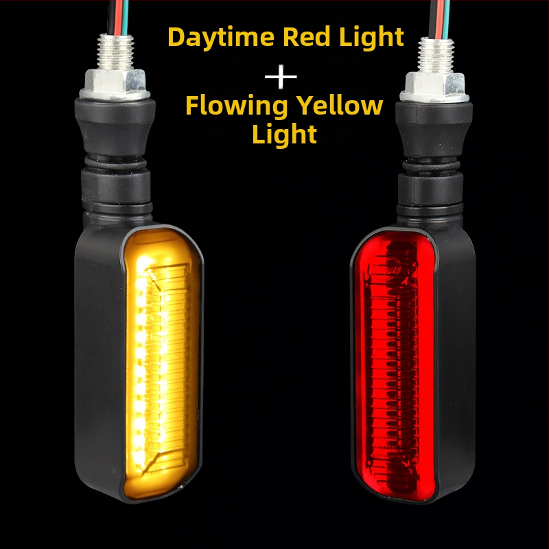 LED posūkio žibintas elektriniam motociklui su ilga rankena ir sekos indikatoriumi (ZXD-03, 2W, 12V, 4000, 10000h)