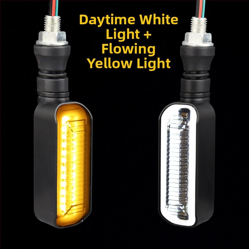 LED posūkio žibintas elektriniam motociklui su ilga rankena ir sekos indikatoriumi (ZXD-03, 2W, 12V, 4000, 10000h)