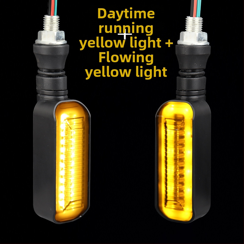 LED posūkio žibintas elektriniam motociklui su ilga rankena ir sekos indikatoriumi (ZXD-03, 2W, 12V, 4000, 10000h)