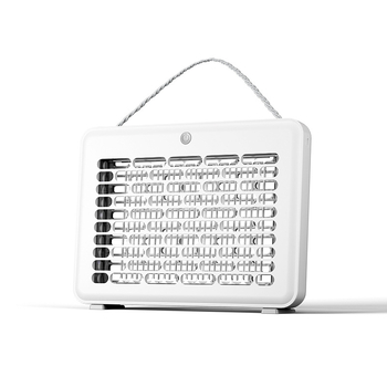 Weedas USB električna lampica za komarce, ponovno punjenje, UV zamka za unutarnju i vanjsku upotrebu, pokrivenost 11–20㎡, ugrađena baterija 501–800mAh, Micro USB punjenje, električni šok + UV zamka, metalna mreža