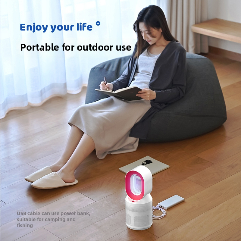 Lampa za komarce sa usisnim načinom, punjiva, UV svjetlo, ugrađena baterija 1601–2000 mAh, trajanje 8–12 h, podesivi način rada