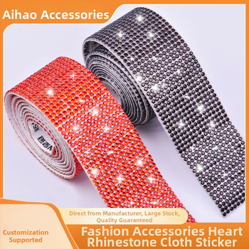 Savarankiškai klijuojama krištolo juostelė DIY drabužiams, batams ir skrybėlėms — Minghai Jewelry, suaugusieji, 2024 m. žiema, sandėlyje