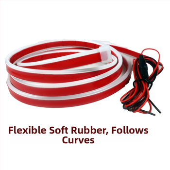 Automobilio kapoto dekoratyvinė LED juosta, 12V, IP68, 2835 LED, 10W