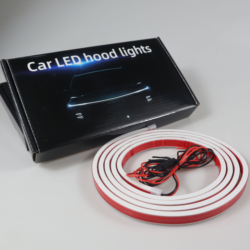 Automobilio kapoto dekoratyvinė LED juosta, 12V, IP68, 2835 LED, 10W