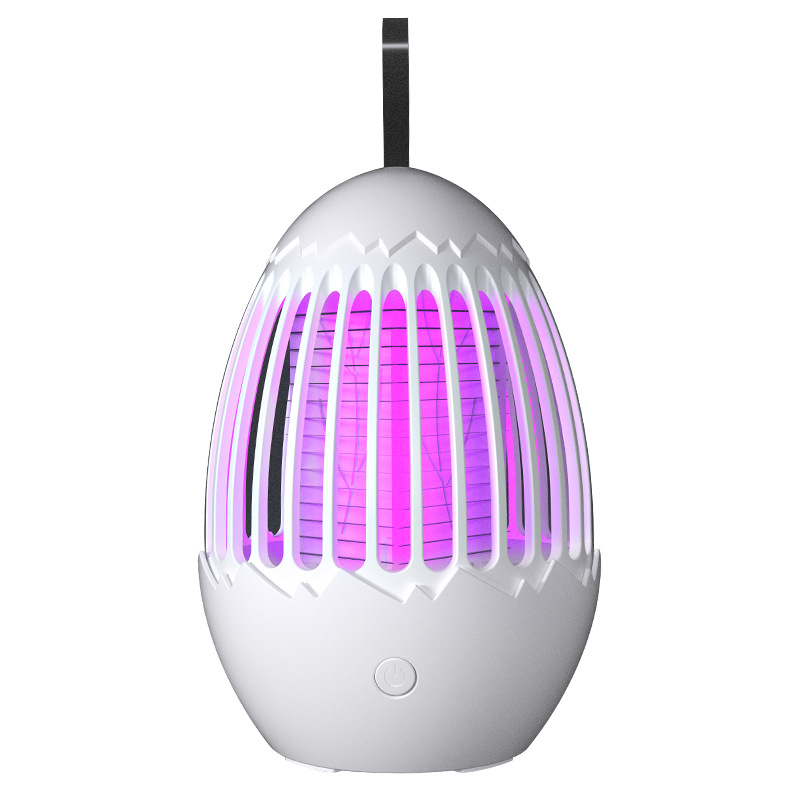 Lampa pentru țânțari cu șoc electric și încărcare USB — pentru interior și exterior, capcana cu LED, baterie încorporată 1600-2000 mAh, timp de încărcare 5-8 ore, autonomie 3-6 ore, acoperire 11-20 m²