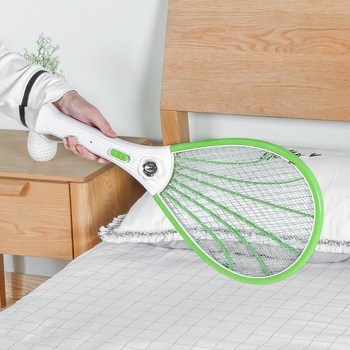 Električna mreža protiv komaraca s LED svjetlom, ugrađena baterija 501–800 mAh, velika mreža Ni-Zn-Fe za 11–20㎡, vrijeme punjenja 1–3 sata