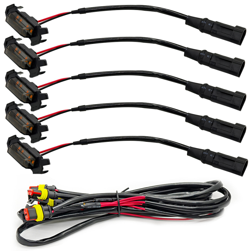 Automobilio grotelė LED apšvietimas, universalus, 12-24V, 5W, 500LM, IP65