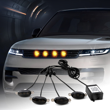 Automobilio grožio LED šviesa 12V, ABS+LED medžiaga, plastikinis gaubtas, bendram naudojimui