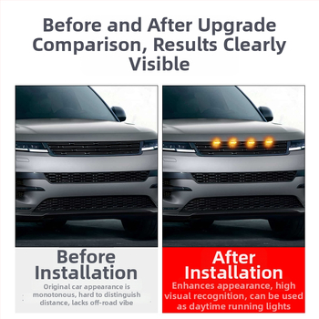 Automobilio grožio LED šviesa 12V, ABS+LED medžiaga, plastikinis gaubtas, bendram naudojimui