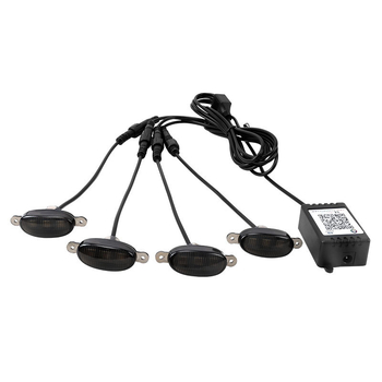 Automobilio grožio LED šviesa 12V, ABS+LED medžiaga, plastikinis gaubtas, bendram naudojimui