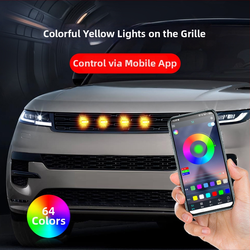 Automobilio grožio LED šviesa 12V, ABS+LED medžiaga, plastikinis gaubtas, bendram naudojimui