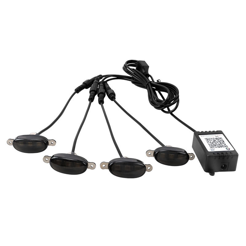 Automobilio grožio LED šviesa 12V, ABS+LED medžiaga, plastikinis gaubtas, bendram naudojimui