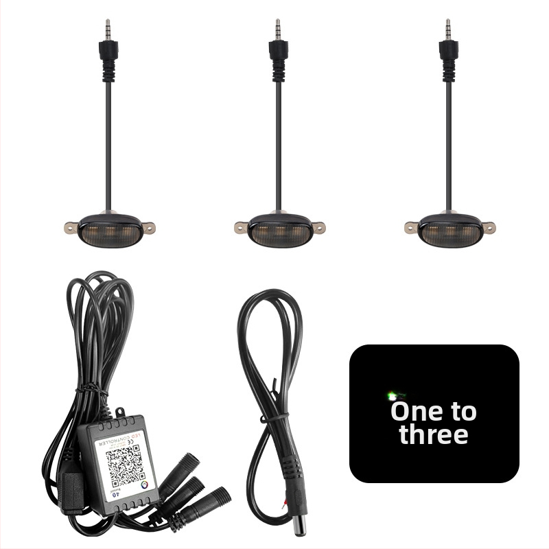 Automobilio grožio LED šviesa 12V, ABS+LED medžiaga, plastikinis gaubtas, bendram naudojimui