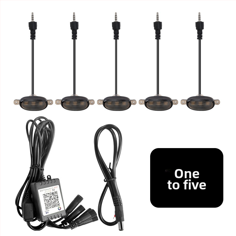 Automobilio grožio LED šviesa 12V, ABS+LED medžiaga, plastikinis gaubtas, bendram naudojimui