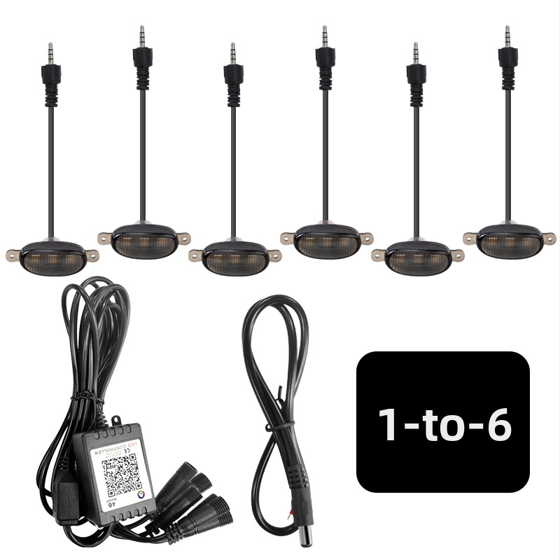 Automobilio grožio LED šviesa 12V, ABS+LED medžiaga, plastikinis gaubtas, bendram naudojimui