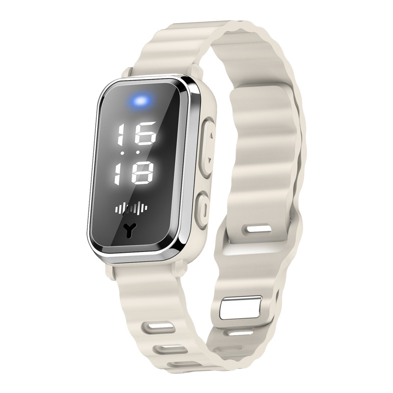 M16 ultrahangos szúnyogriasztó karkötő – elektronikus repelens, újratölthető, 5V, 34Hz–70kHz, 1W