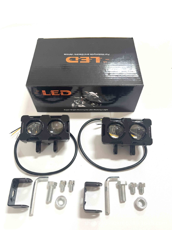 LED фар за мотоциклети и електрически превозни средства — Миньони Eye Spotlight, алуминиева конструкция, DC 12-80V, IP65, 50 000 ч живот
