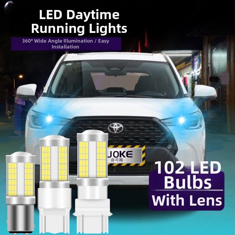 LED dienos šviesos lemputė automobiliui, universalios 1156/1157/T20/3157, 12V, 10W, 1200 lm