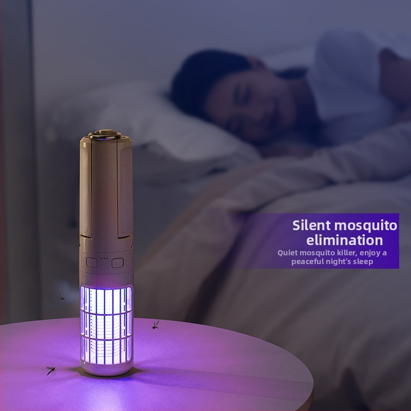 WT-L22 Szúnyogirtó lámpa – elektromos sokkal működő csali UV fénnyel, beltéri és kültéri használatra, újratölthető 1500 mAh Li-ion akkumulátor, 10 m² lefedettség