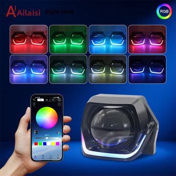 Priekinio žibinto dekoratyvinė gaubtelė su kvadratine objektyvo lęša automobiliams ir motociklams (PVC; 3-12W; 3-12V; 2.5A; bendram naudojimui)