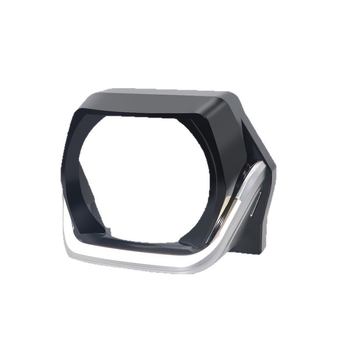 Priekinio žibinto dekoratyvinė gaubtelė su kvadratine objektyvo lęša automobiliams ir motociklams (PVC; 3-12W; 3-12V; 2.5A; bendram naudojimui)