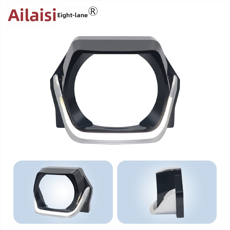 Priekinio žibinto dekoratyvinė gaubtelė su kvadratine objektyvo lęša automobiliams ir motociklams (PVC; 3-12W; 3-12V; 2.5A; bendram naudojimui)