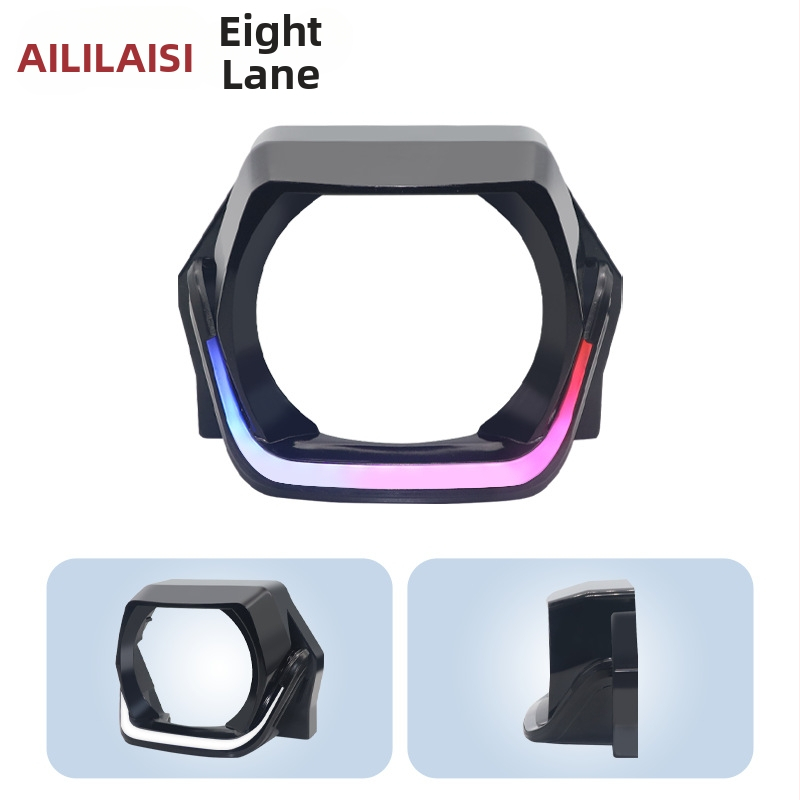 Priekinio žibinto dekoratyvinė gaubtelė su kvadratine objektyvo lęša automobiliams ir motociklams (PVC; 3-12W; 3-12V; 2.5A; bendram naudojimui)