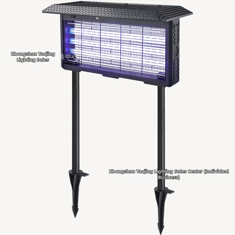 Uodų žudymo lemputė – lauko naudojimui, elektros smūgio principas, UV-A purpurinė šviesa pritraukia, įkraunama Li-Po baterija 1200–1500 mAh (nuimama), dengiamas plotas 61 m²