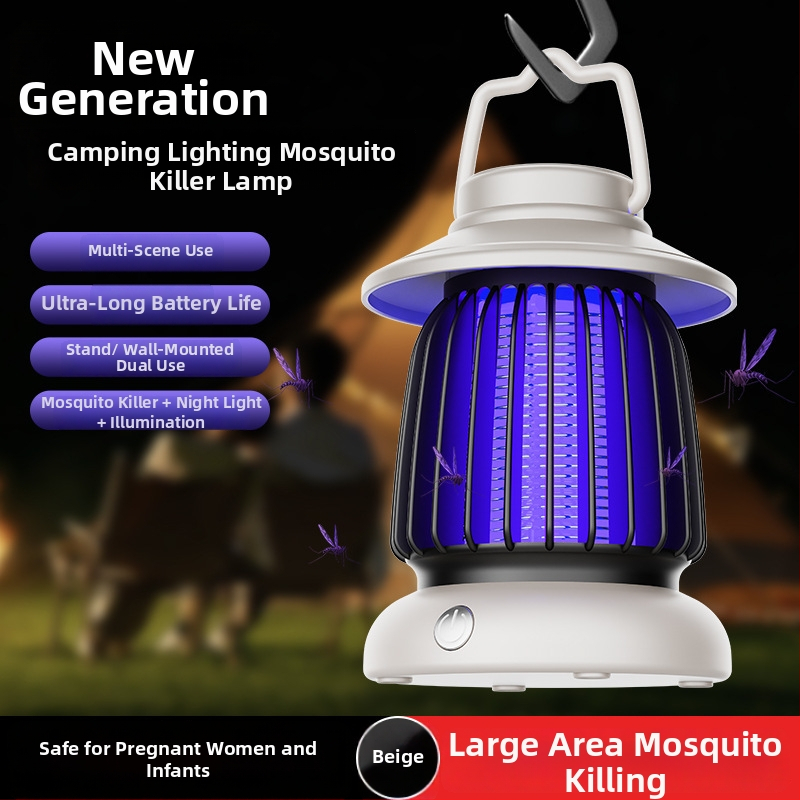 LED uodų naikinimo lemputė, daugiafunkcinė stovyklavimo lempa lauke, modelis Yhc-003, prekinis ženklas Dages, 5V, 1.5W, pritaikymas galimas