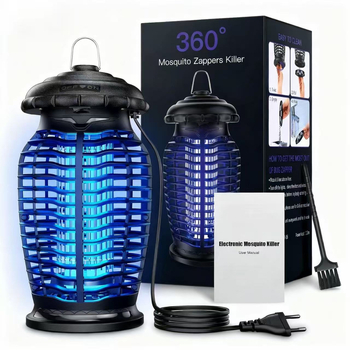 Kültéri szúnyogirtó lámpa elektromos sokkal - 15W, modell jy-05, UV-fény csapda, tömege 750 g