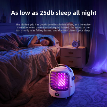 Szúnyogirtó Z0103 – USB belső használatra fotokatalitikus technológiával, 6W, UVA lila lámpa gömbök, 365 nm