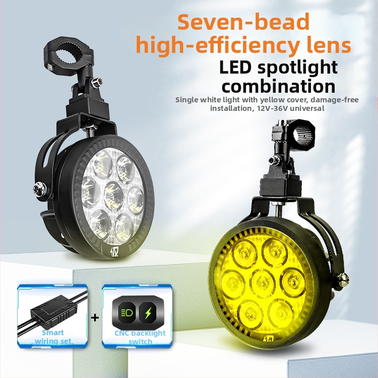 Motocykle LED hlavné svetlo 9005 - 120W, 12000 lm, 12-36V, hliníková zliatina, prachu a vodeodolné, A+ trieda kompatibilita 98%