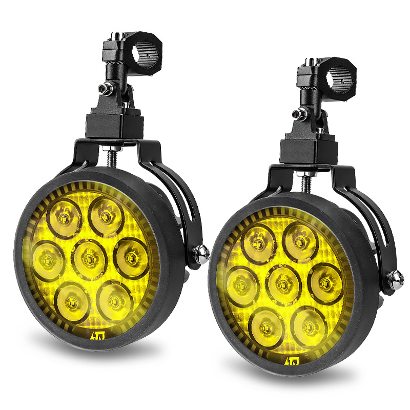 Far LED pentru motocicletă 9005 - 120W, 12000 lm, 12-36V, aliaj de aluminiu, rezistent la praf și apă, compatibilitate universală A+ grade 98%