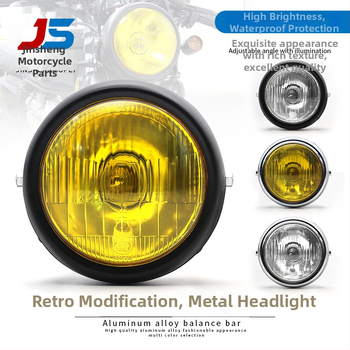 Motociklo priekinis žibintas apskritos formos 12V 35W 2250lm 50 000h