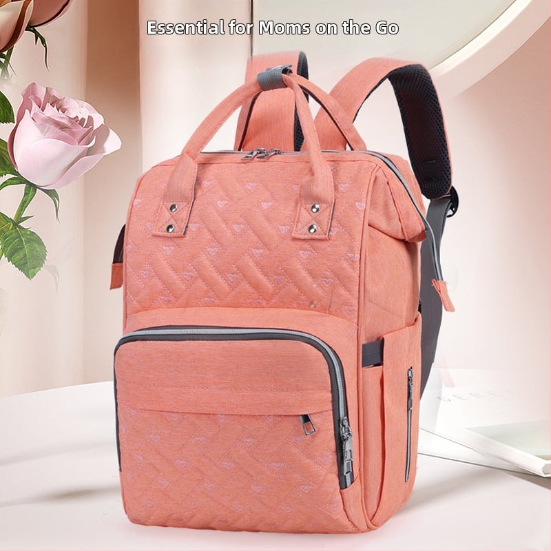 Rucsac Organizator pentru maternitate Mommy Bag, material Oxford, ultra-ușor, respirabil, rezistent, stil urban minimalist