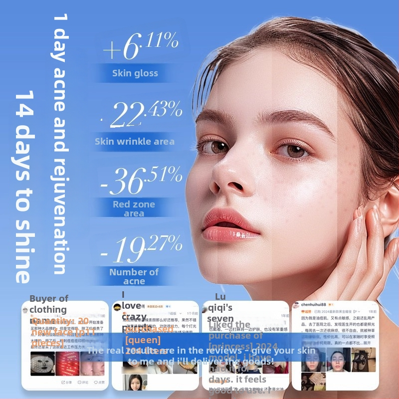 Photon šviesos terapijos grožio kaukė – LED šviesos terapija odos atjauninimui ir šviesinimui, 3 greičiai, įkrovimas, namų naudojimui