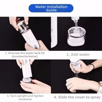 Nano studený sprej hydratačné zariadenie na tvár, vstavaná batéria 800–1000mAh, 2 rýchlosti, model 718a, čas postreku 11–30 s