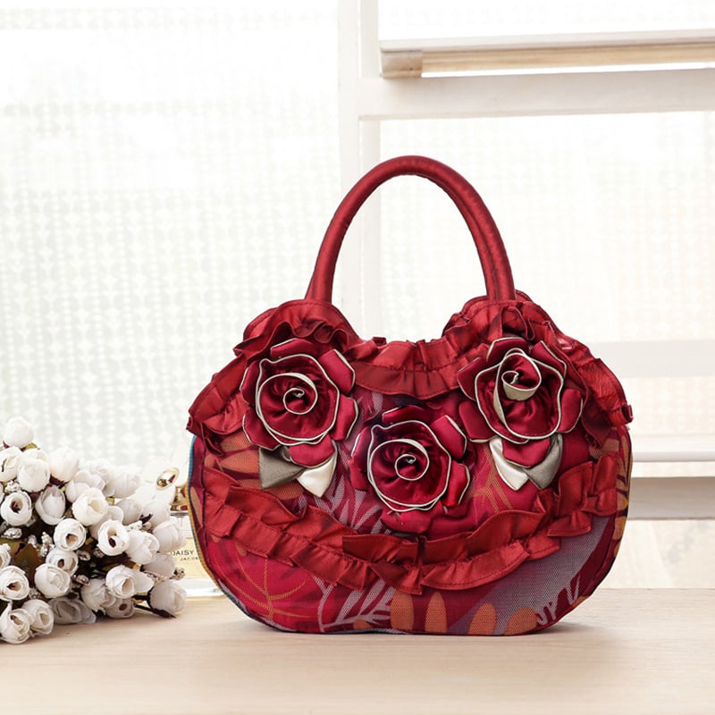 Love of Leigh ženska torbica, svilen materijal, Dumpling bag stil, ovalni oblik, zatvaranje zatvaračem