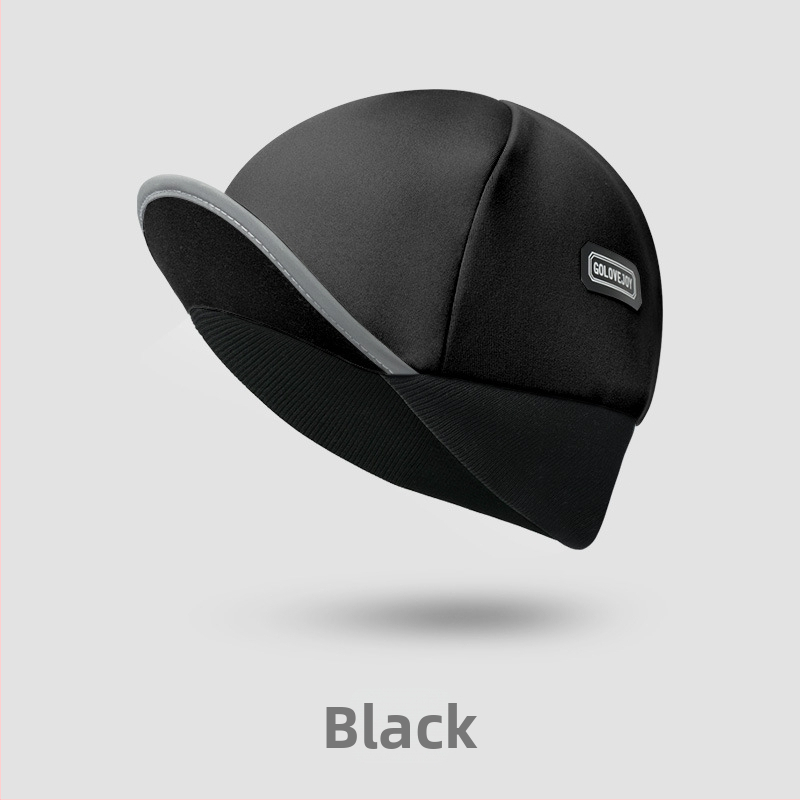 Șapcă de ciclism cu protecție pentru urechi, rezistent la vânt și căptușită cu fleece pentru utilizare în aer liber (Unisex, Poliester, Model DMZ86)