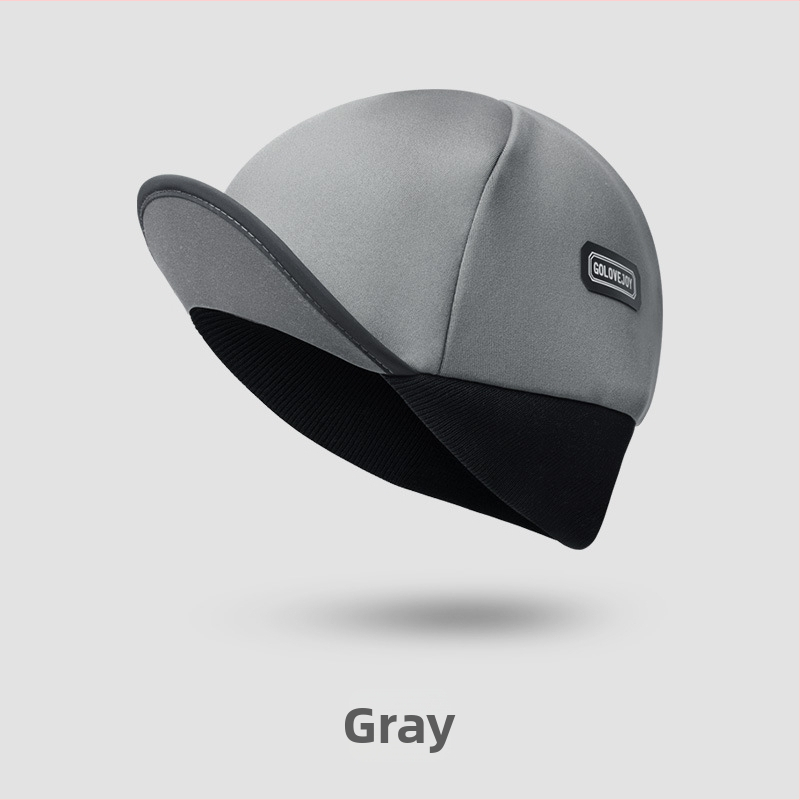 Șapcă de ciclism cu protecție pentru urechi, rezistent la vânt și căptușită cu fleece pentru utilizare în aer liber (Unisex, Poliester, Model DMZ86)