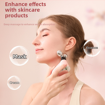 Mge-020 Mikrostrujni lifting masažer za lice, visoka frekvencija, dvostruki kuglični valjak