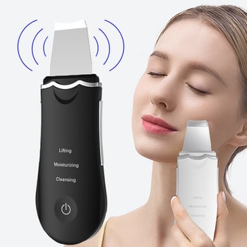 Rongzhou Premium Уред за красота – портативен масажор за лице с функция на положителни йони, вградена батерия 300–500 mAh, IPX5 водоустойчив, за домашна употреба, почистване на пори и черни точки