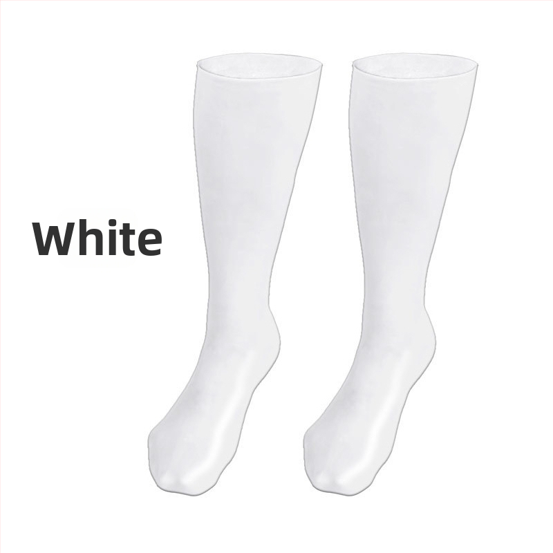 Garās gēla zeķes kāju kopšanai – SEBS audums, 95–100% regenerētas celulozes šķiedras, augsts cilindriskais augums, šūšana ar vienu adatu, 48 adatas