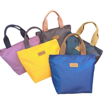 Duoudou unisex najlonska satchel torba za užinu s malim kariranim uzorkom, zatvarač