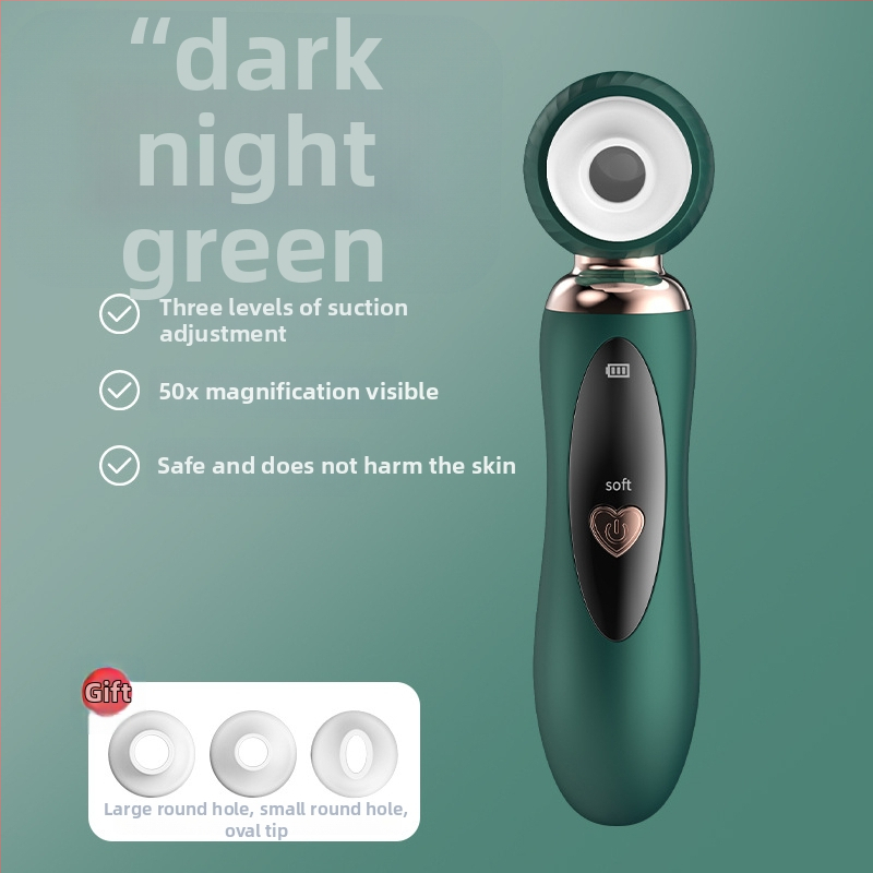 Namų naudojimo juodųjų spuogų valymo įrenginys su elektrine rotacija ir burbuliukų siurbimu porų valymui, modelis Ry2306, ABS korpusas, reguliuojamas greitis