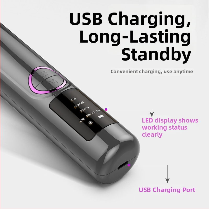 Elektriska melno punktu sūcēja ierīce poru tīrīšanai mājās, modelis YC169, Rain Chen zīmols, 3 ātrumu regulēšana, darba režīms: elektriskā rotācija, CE/FCC/ROHS sertifikāti (2023).