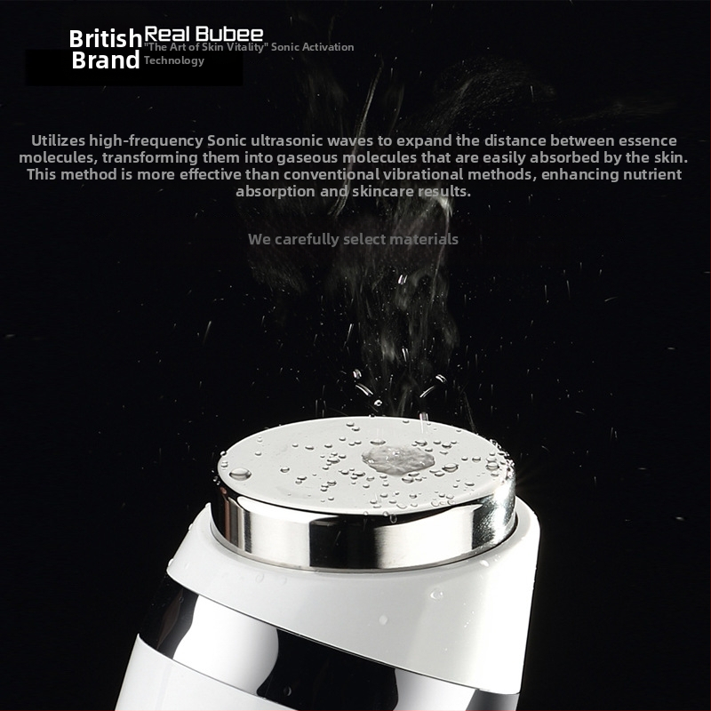 RF козметичен апарат за дома – почистване на лице, ултразвуково инфузиране, IPX7 водоустойчив, вградена батерия 1000–1200 mAh