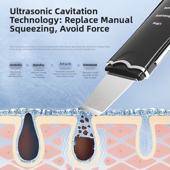 Ултразвуков апарат за красота за лице: почистване на лицето, избелване, повдигане, подмладяване на кожата, ултразвуков пилинг