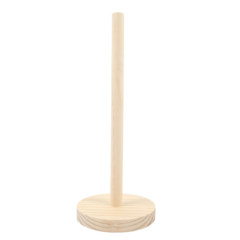 Drevený stojan na doplnky do vlasov - prenosný, masívne drevo, moderný minimalistický štýl, 106 g, na šperky