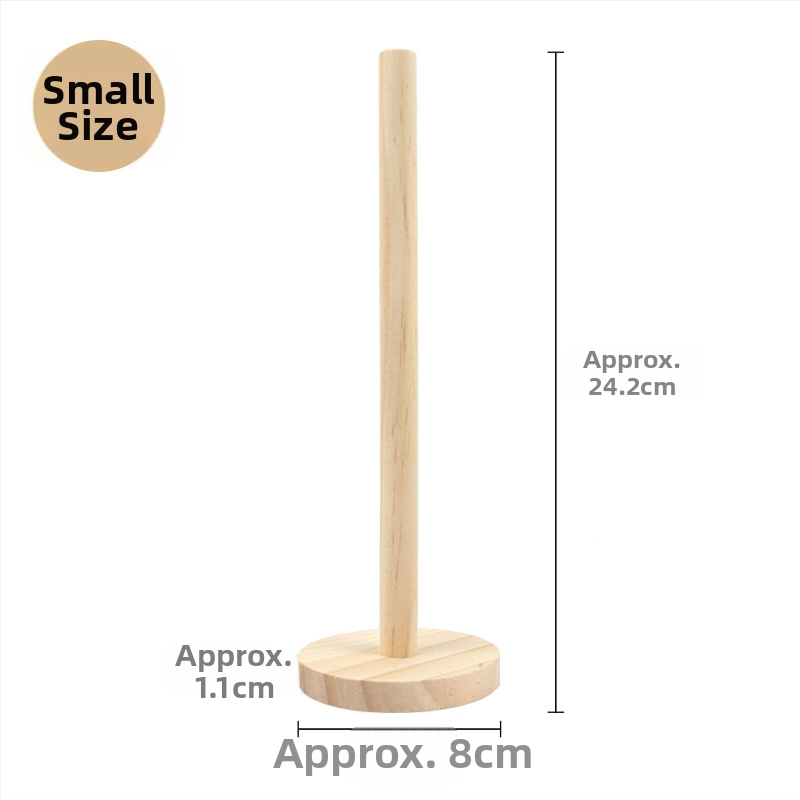 Drevený stojan na doplnky do vlasov - prenosný, masívne drevo, moderný minimalistický štýl, 106 g, na šperky